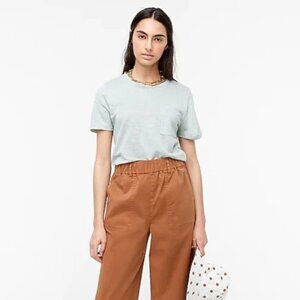J.  Crew‎ Light Mint Linen Crewneck T-Shirt Size XS